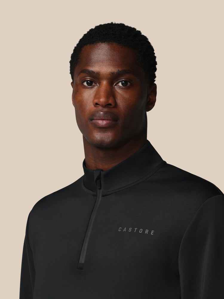 Men's Flex Long Sleeve Quarter Zip Sweatshirt - Black