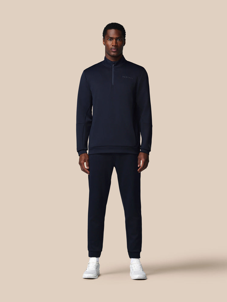 Men's Flex Long Sleeve Quarter Zip Sweatshirt - Navy