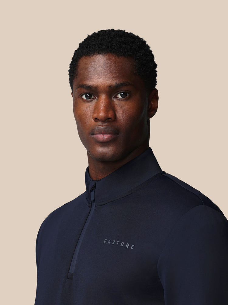 Men's Flex Long Sleeve Quarter Zip Sweatshirt - Navy
