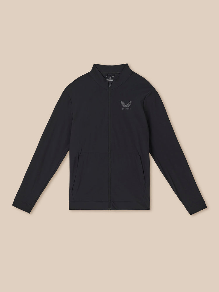 Men's Flex Long Sleeve Tech Training Jacket - Black