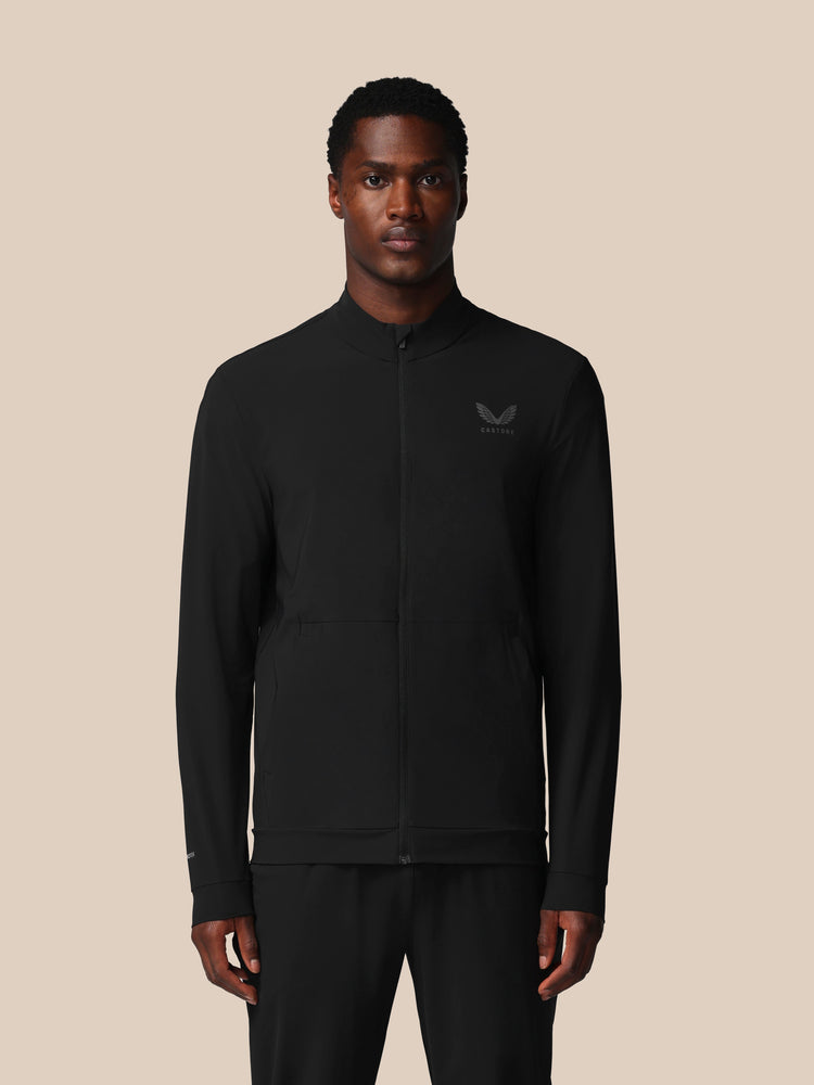 Men's Flex Long Sleeve Tech Training Jacket - Black