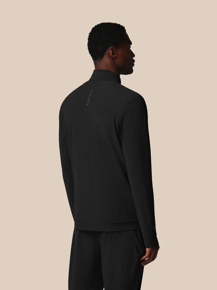 Men's Flex Long Sleeve Tech Training Jacket - Black