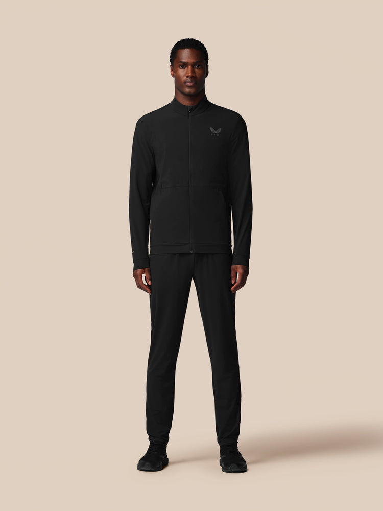 Men's Flex Long Sleeve Tech Training Jacket - Black