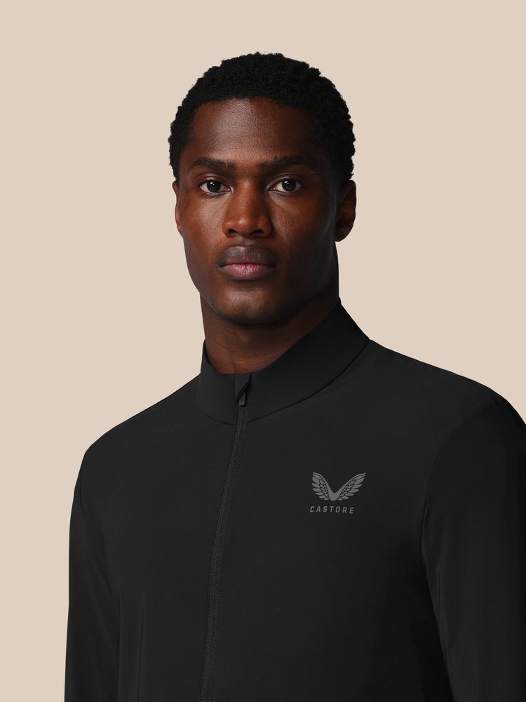 Men's Flex Long Sleeve Tech Training Jacket - Black