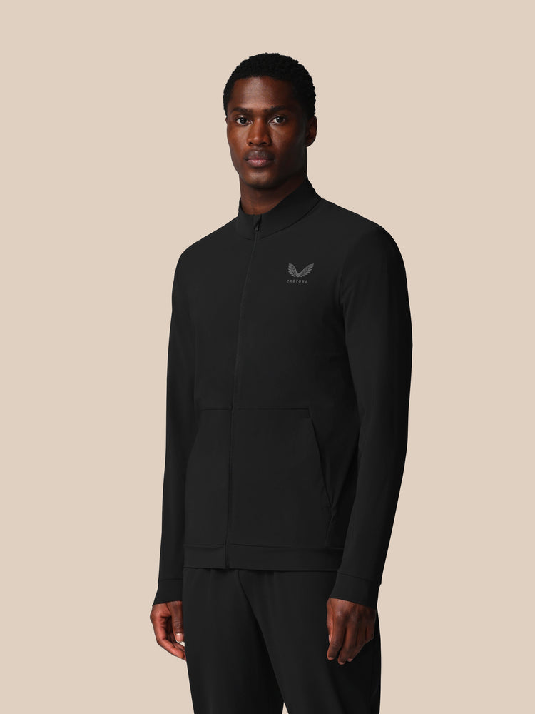 Men's Flex Long Sleeve Tech Training Jacket - Black