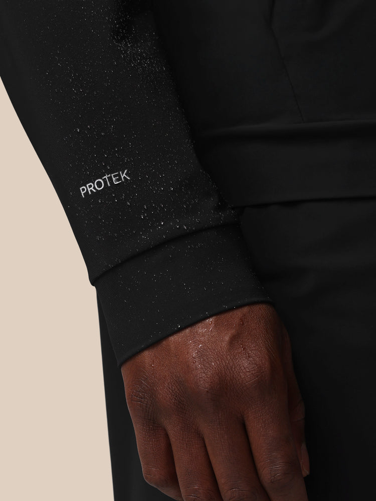 Men's Flex Long Sleeve Tech Training Jacket - Black
