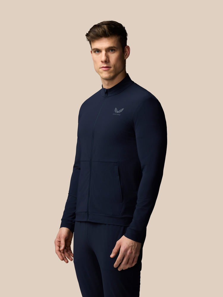 Men's Flex Long Sleeve Tech Training Jacket - Navy