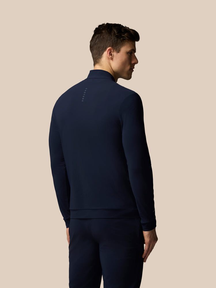 Men's Flex Long Sleeve Tech Training Jacket - Navy