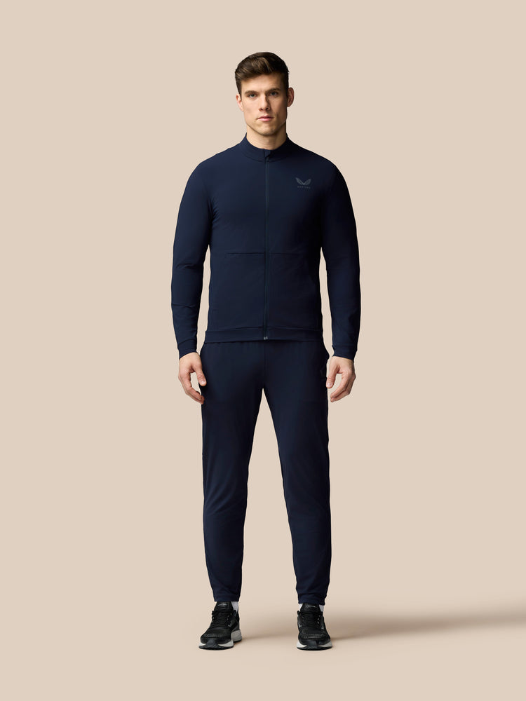 Men's Flex Long Sleeve Tech Training Jacket - Navy
