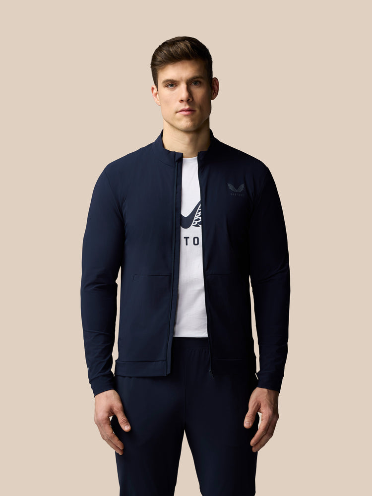 Men's Flex Long Sleeve Tech Training Jacket - Navy