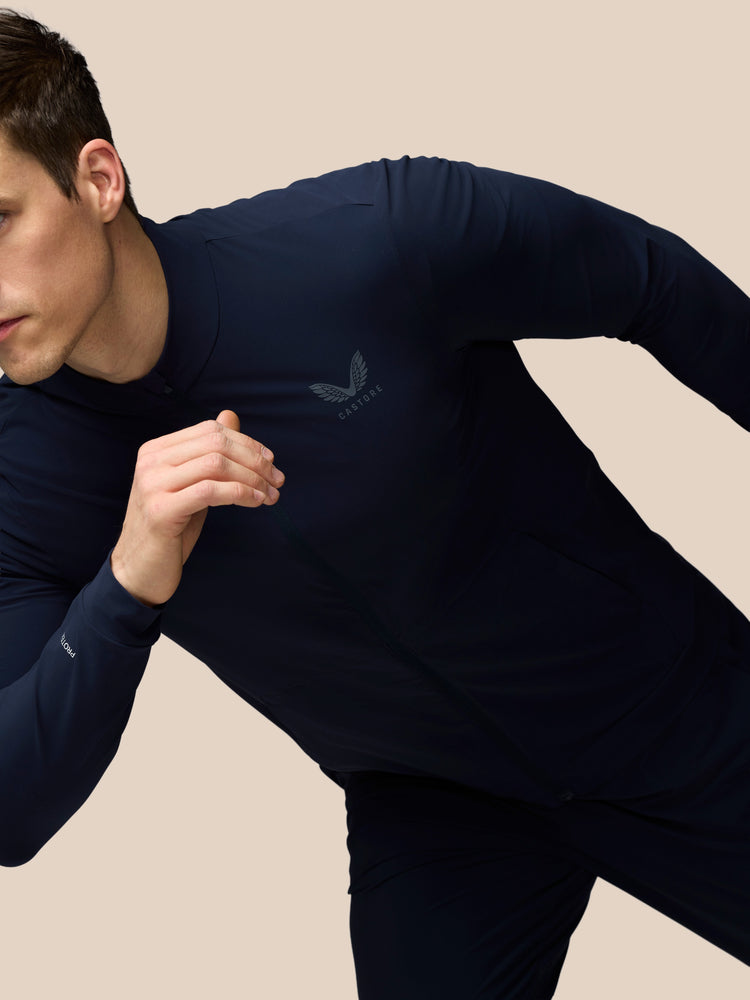 Men's Flex Long Sleeve Tech Training Jacket - Navy