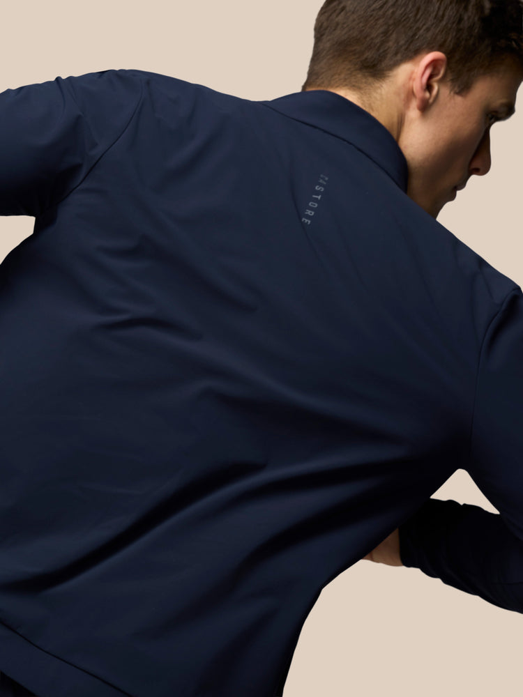 Men's Flex Long Sleeve Tech Training Jacket - Navy