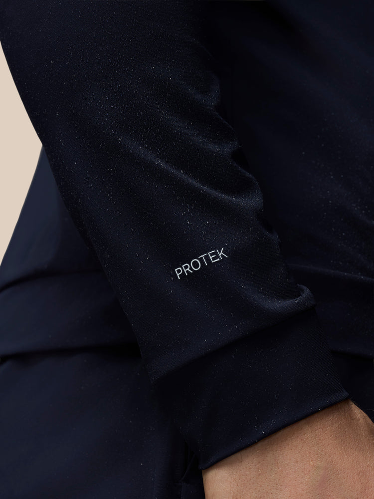 Men's Flex Long Sleeve Tech Training Jacket - Navy