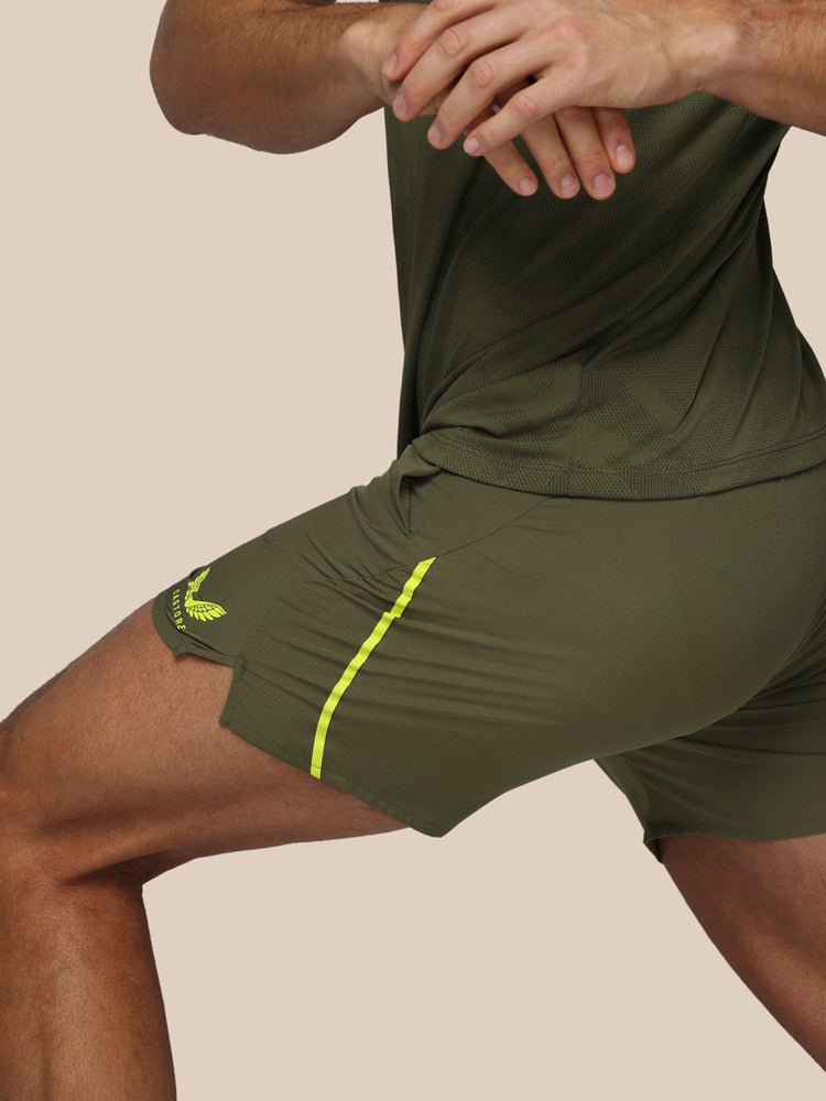 Men's Apex 6" Shorts w/ Inner Brief - Ivy Green