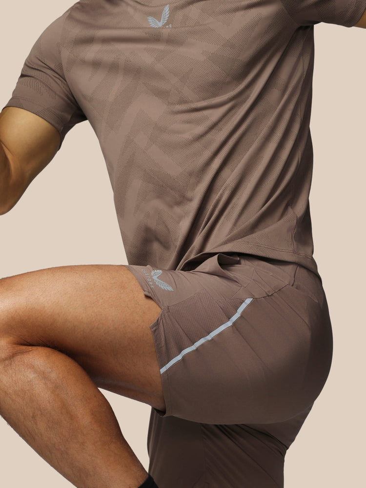 Men's Apex 6" Shorts w/ Inner Brief - Deep Taupe