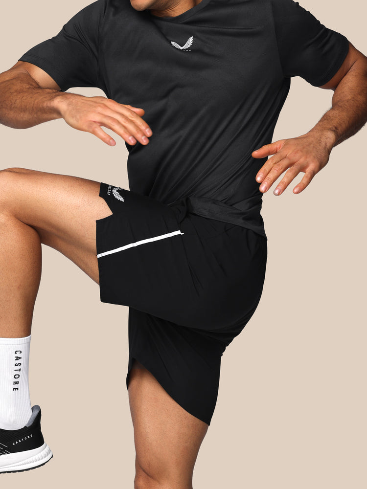 Men's Apex 6" Shorts w/ Inner Brief - Black