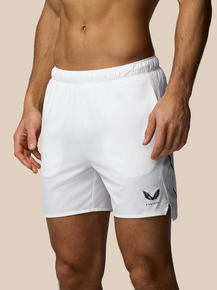 Men's Apex 6" Shorts w/ Inner Brief - White