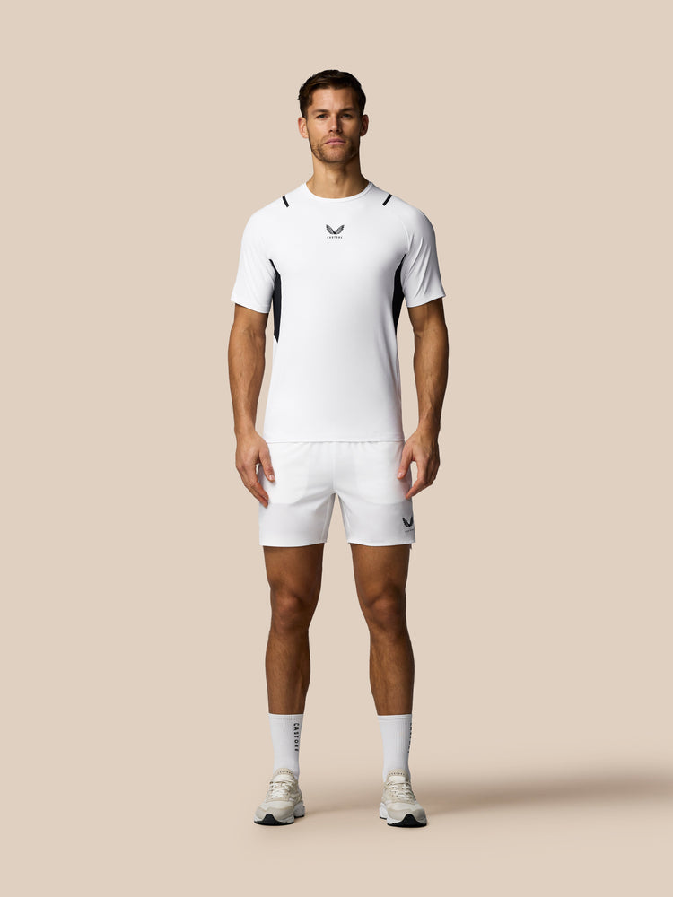 Men's Apex 6" Shorts w/ Inner Brief - White