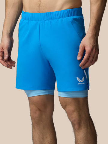 Men's Apex 2-in-1 Woven Short - Blue