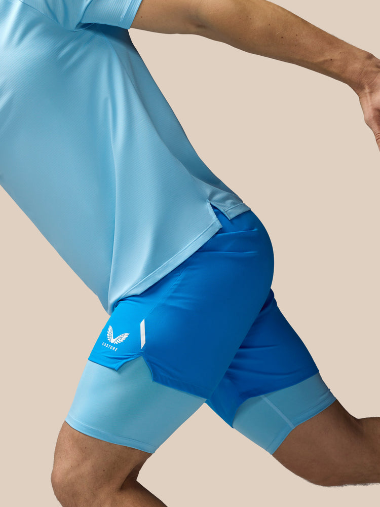 Men's Apex 2-in-1 Woven Short - Blue
