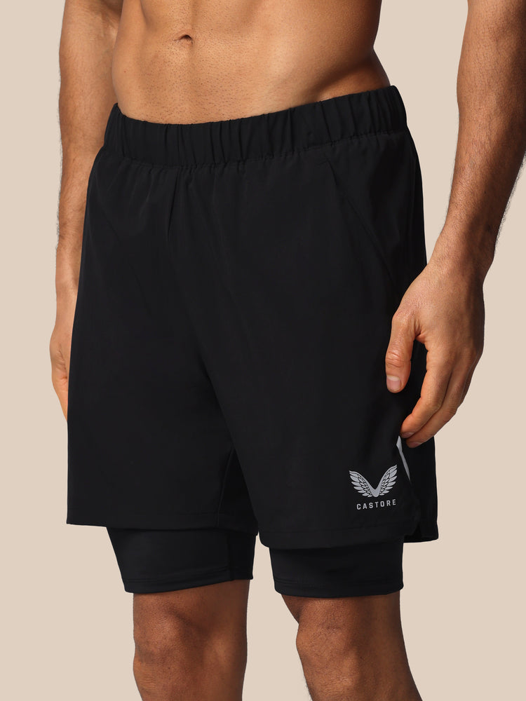 Men's Apex 2-in-1 Woven Short -Black