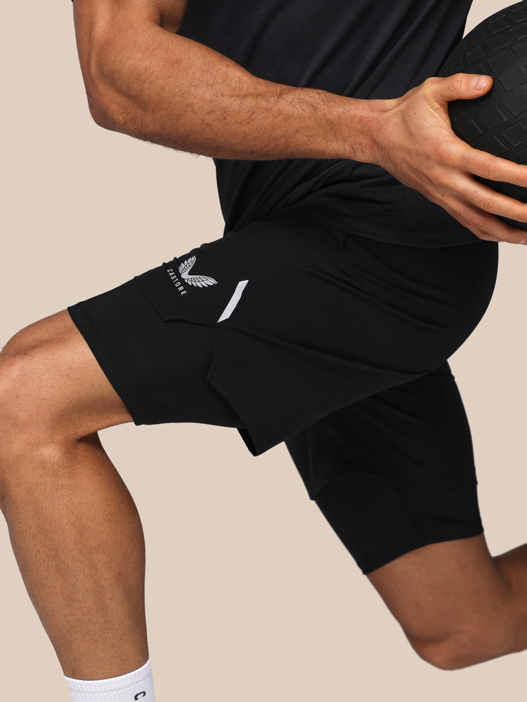 Men's Apex 2-in-1 Woven Short -Black