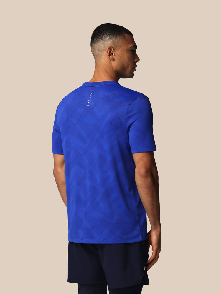 Men's Apex Engineered Short Sleeve T Shirt - Azure Blue