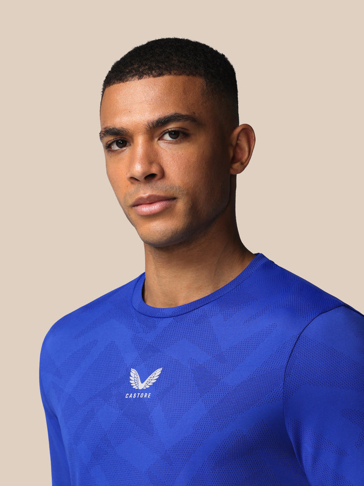 Men's Apex Engineered Short Sleeve T Shirt - Azure Blue