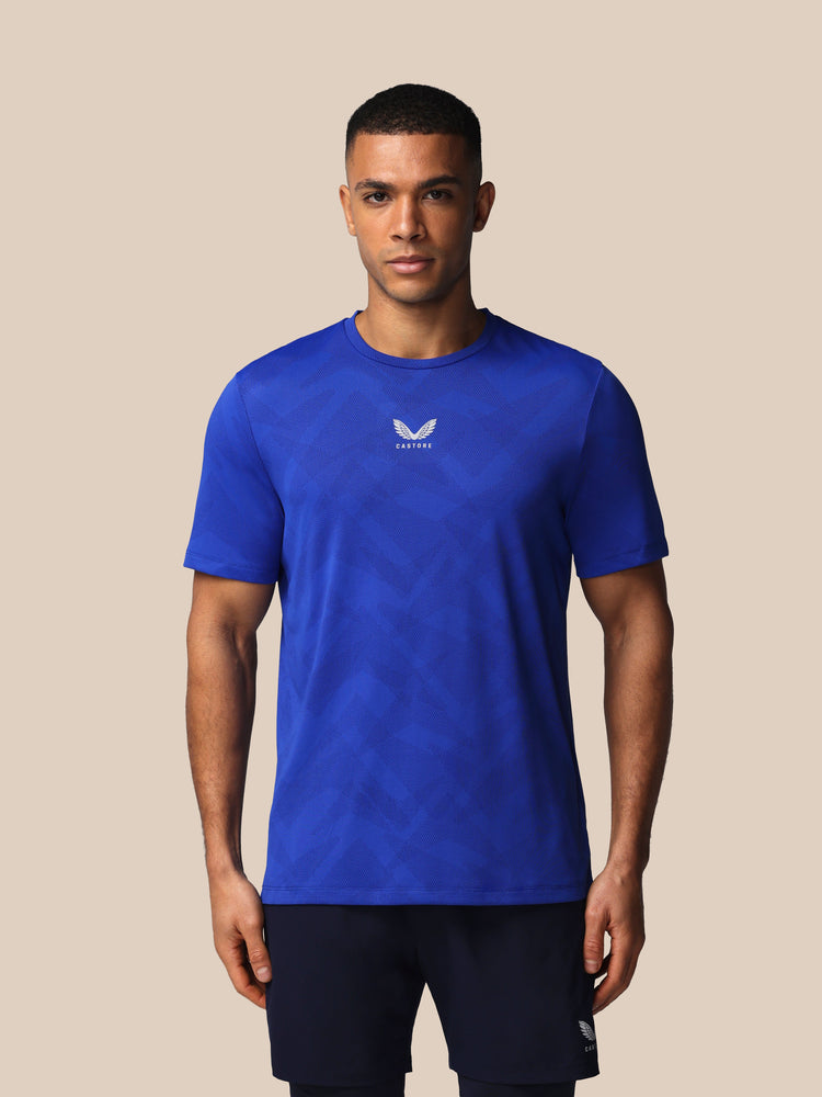 Men's Apex Engineered Short Sleeve T Shirt - Azure Blue