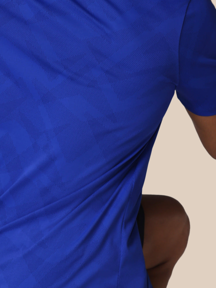 Men's Apex Engineered Short Sleeve T Shirt - Azure Blue