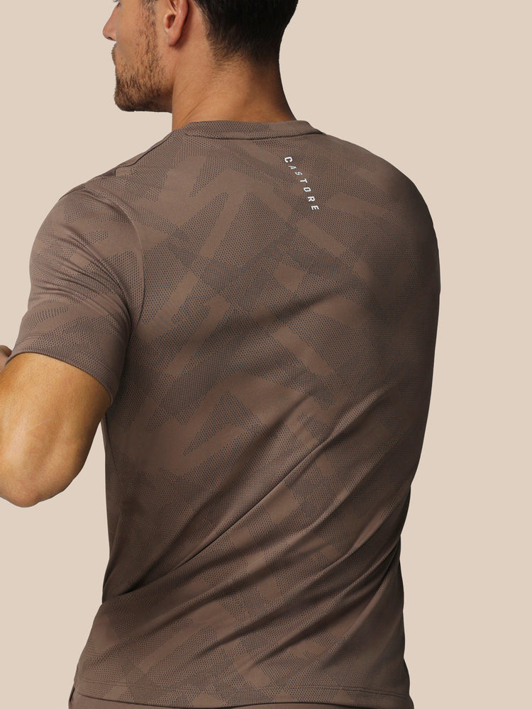 Men's Apex Engineered Short Sleeve T-Shirt - Deep Taupe