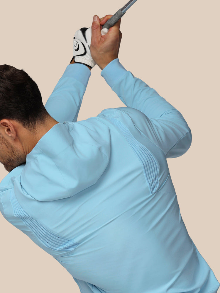 Men's Golf Performance Hoodie - Sky Blue