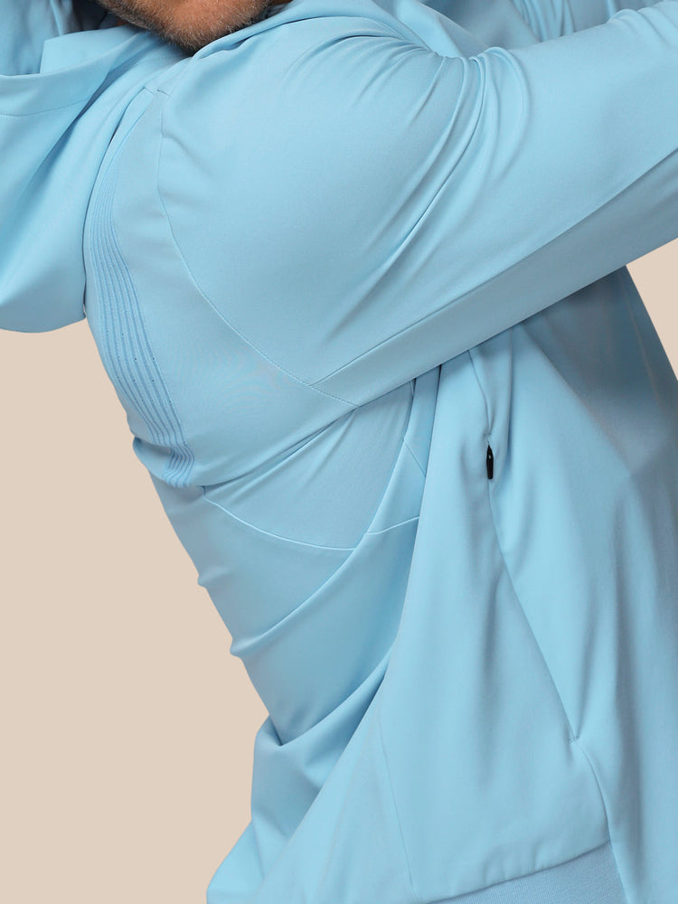 Men's Golf Performance Hoodie - Sky Blue