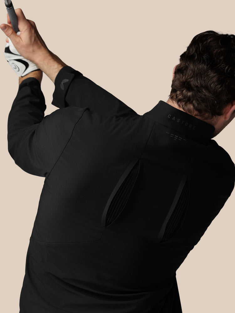 Men's Golf LVS Woven Jacket - Black