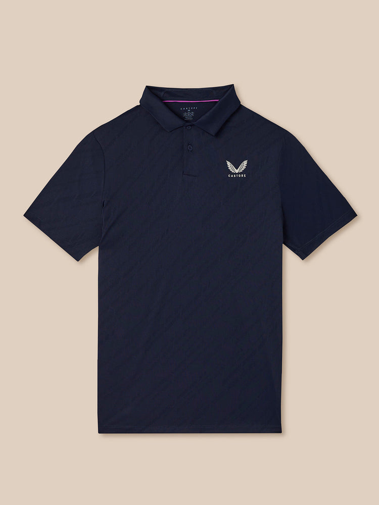 Men's Golf LVS Engineered Knit Short Sleeve Polo Top - Navy