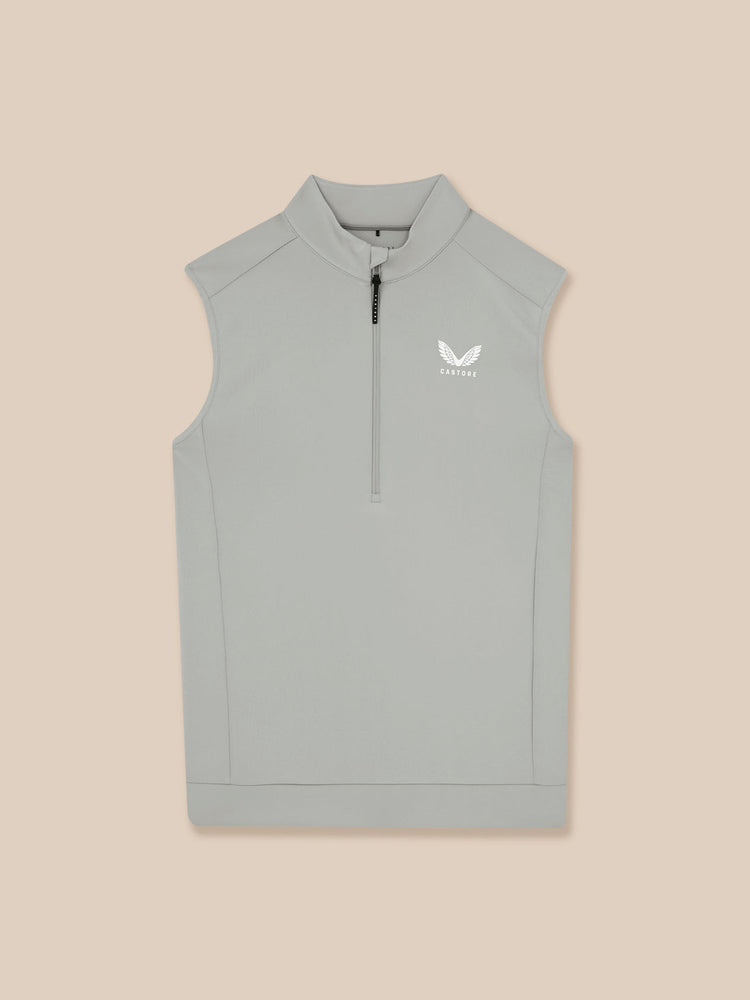 Men's Golf Flex Half Zip Gilet - Grey