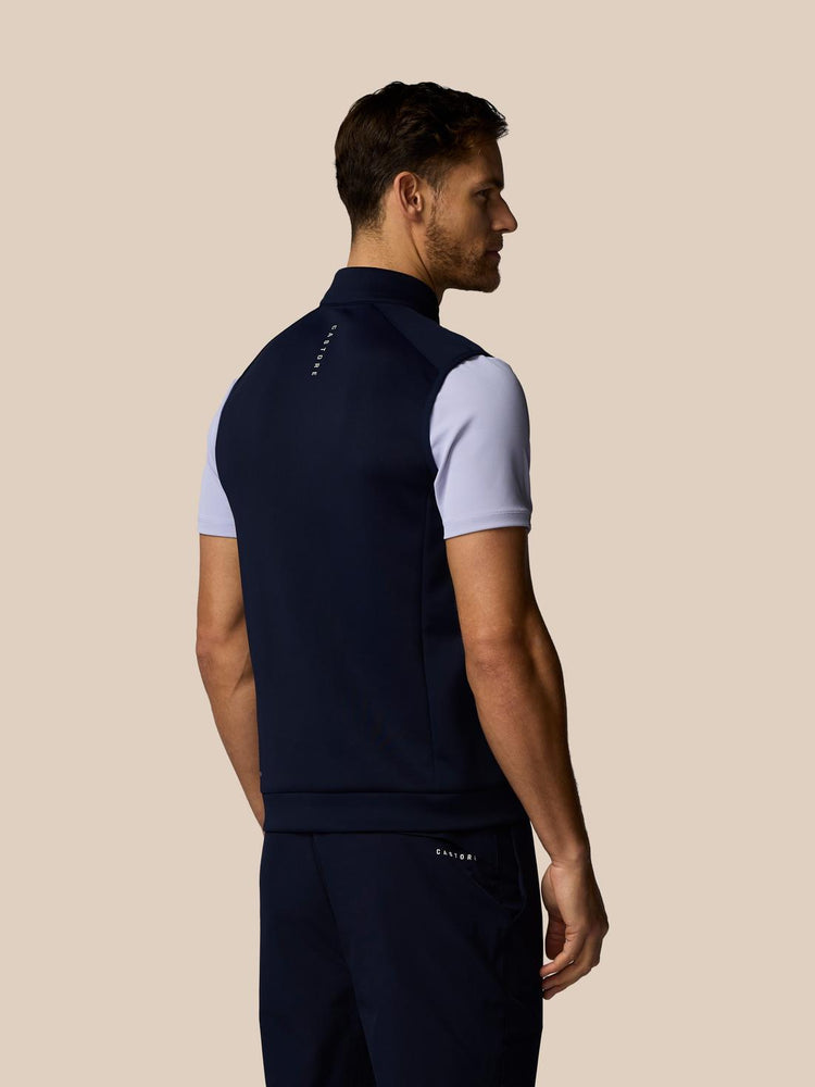 Men's Golf Flex Half Zip Gilet - Navy