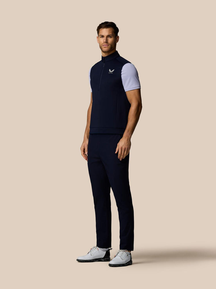 Men's Golf Flex Half Zip Gilet - Navy