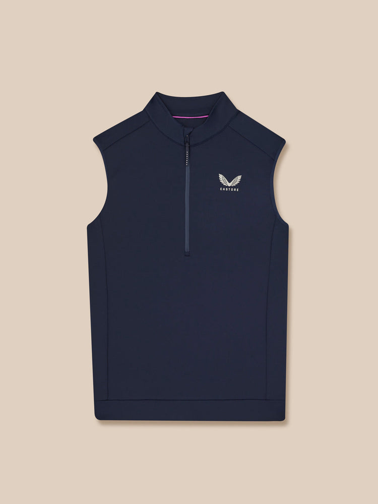 Men's Golf Flex Half Zip Gilet - Navy