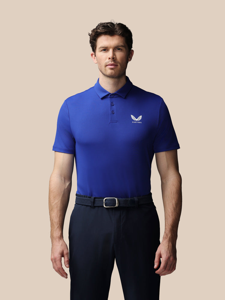 Men's Golf Essential Short Sleeve Polo Top - Blue