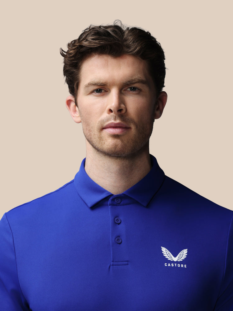 Men's Golf Essential Short Sleeve Polo Top - Blue