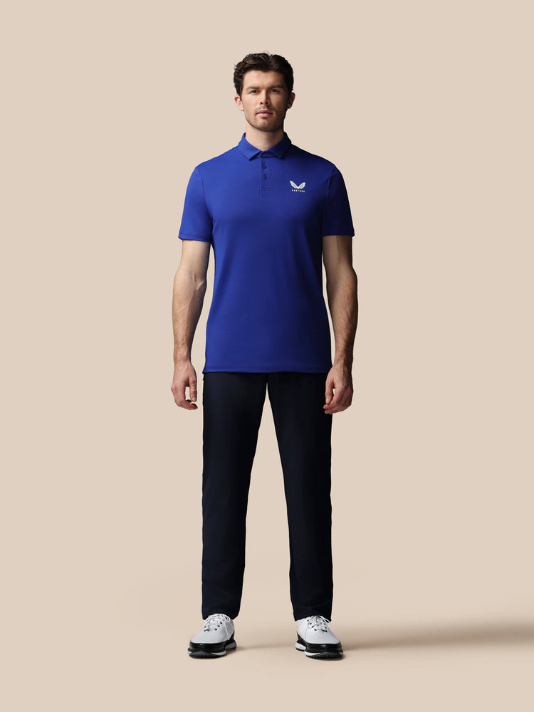 Men's Golf Essential Short Sleeve Polo Top - Blue