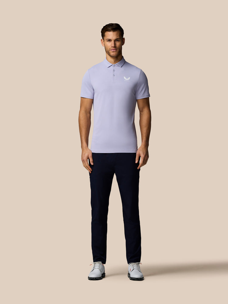 Men's Golf Essential Short Sleeve Polo Top - Lavender