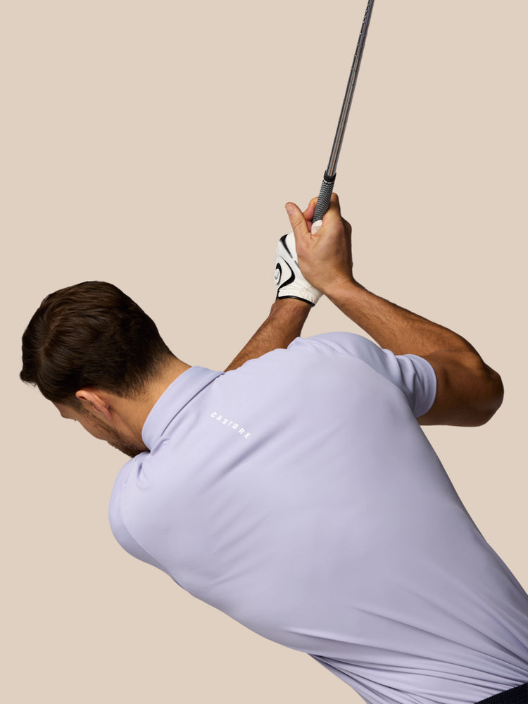 Men's Golf Essential Short Sleeve Polo Top - Lavender