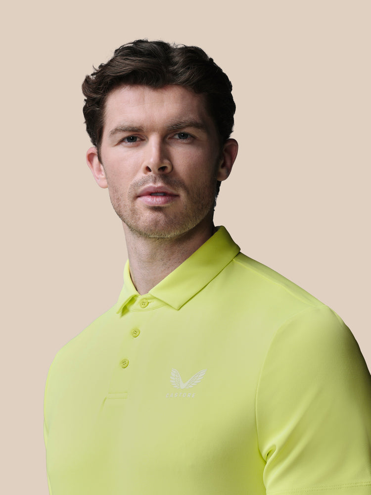 Men's Golf Essential Short Sleeve Polo Top - Lime