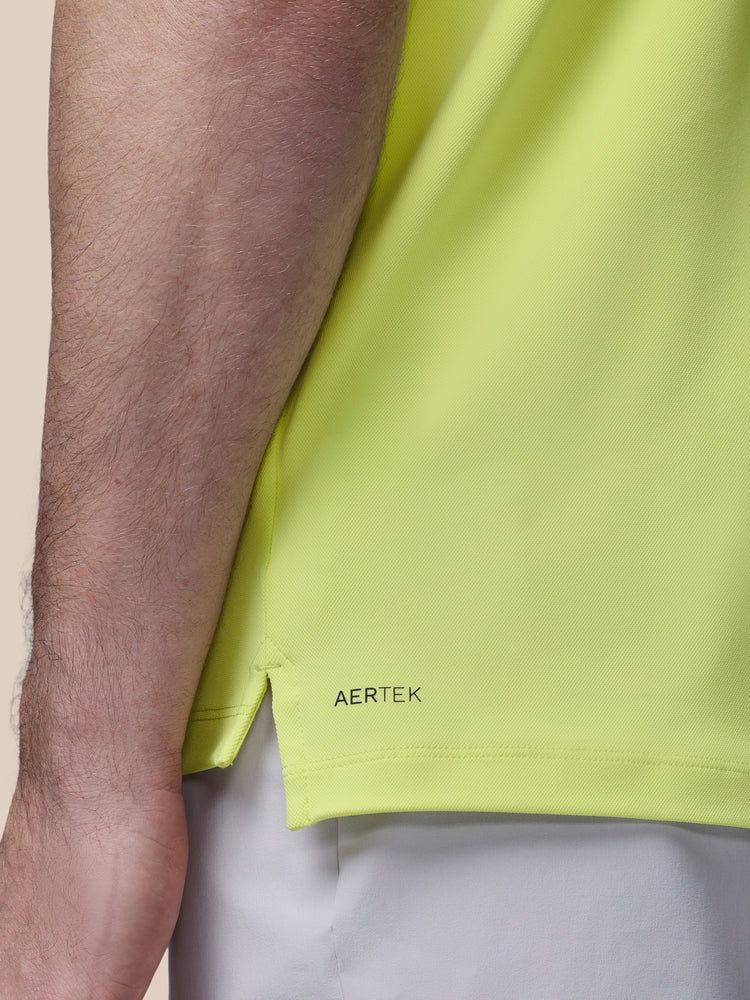 Men's Golf Essential Short Sleeve Polo Top - Lime