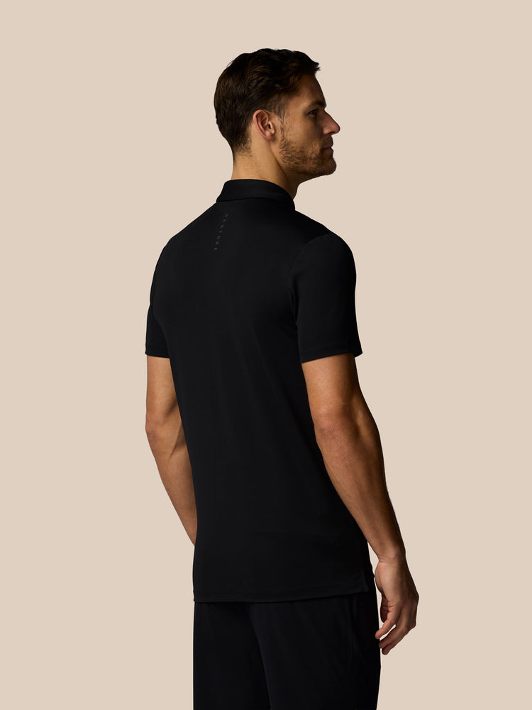 Men's Golf Essential Short Sleeve Polo Top - Black
