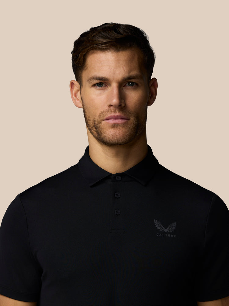 Men's Golf Essential Short Sleeve Polo Top - Black
