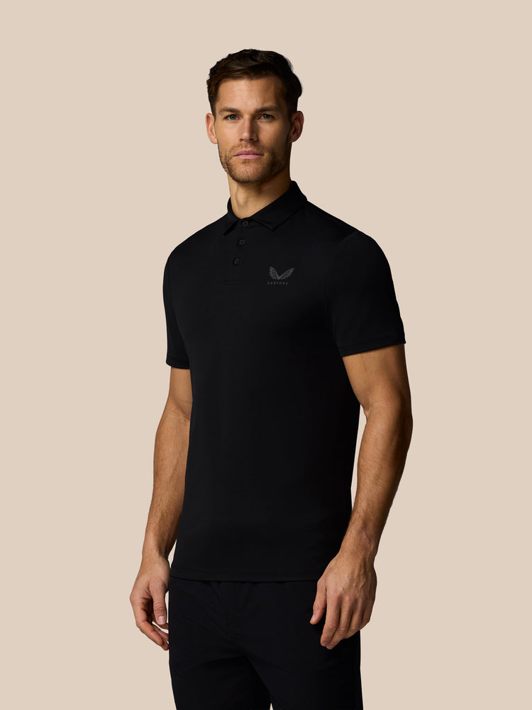 Men's Golf Essential Short Sleeve Polo Top - Black