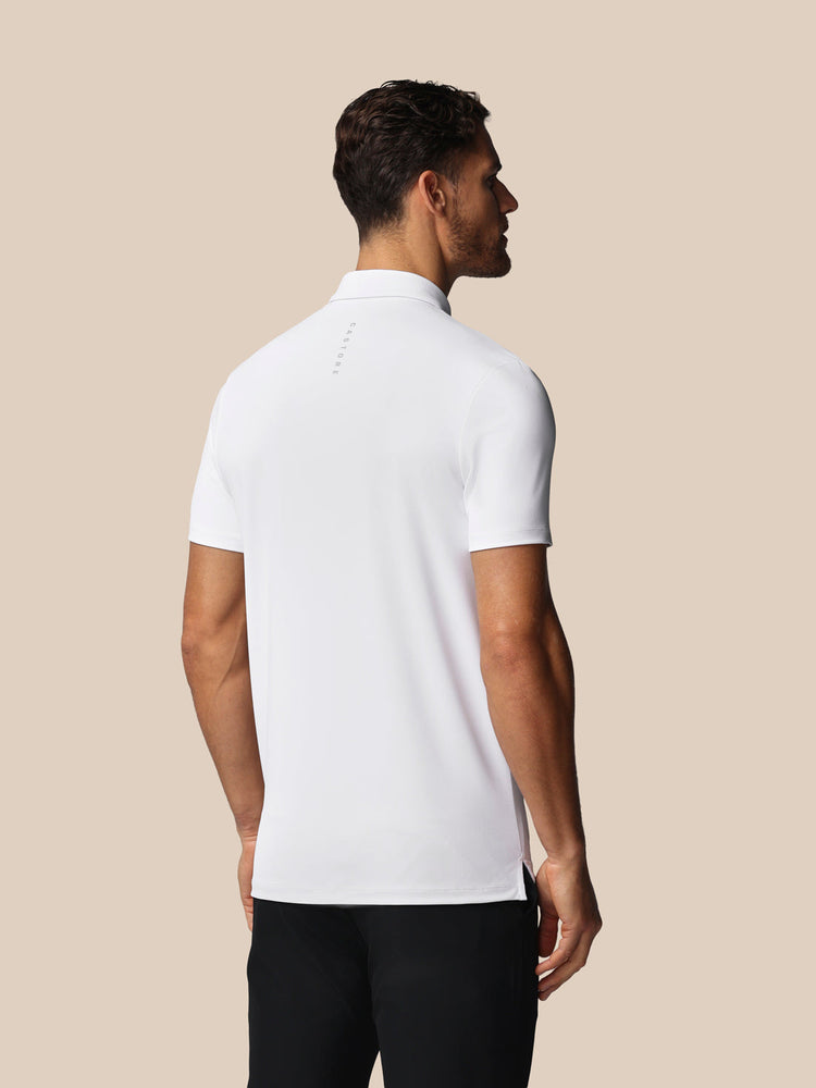 Men's Golf Essential Short Sleeve Polo Top - White